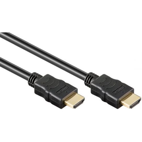 HDMI 1.4 kabel - 10.2 Gbps - 4K@30 Hz - Male to Male - 1 Meter - Zwart - Allteq