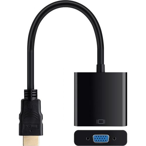 HDMI naar VGA Adapter Kabel Omvormer HDMI VGA Converter 1080p - Zwart